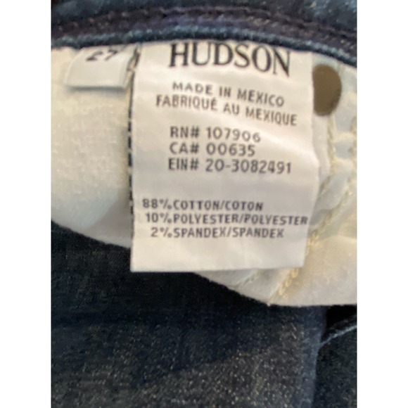Hudson Mid-Rise Distressed Skinny Jeans - Size 27 * WJ03 - Picture 10 of 11